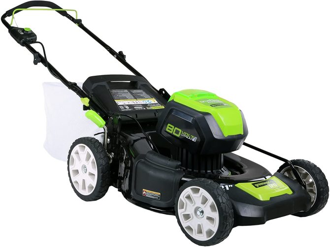 21-Inch 80V Lawn Mower, (2) 2Ah Batteries and Charger Included GLM801601 - Image 5