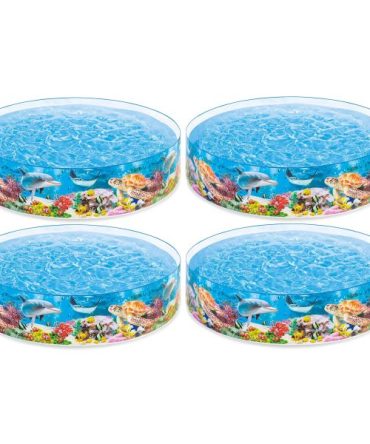 8ft x 8ft x 18in Deep Sea Blue Snapset Kids Instant Swimming Pool (4 Pack)