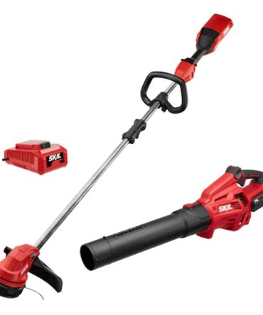 CB7478C-11 PWRCORE 40 Brushless 40V 14 String Trimmer and Leaf Blower Combo Red (Kit with 2.5Ah Battery and Battery Charger)