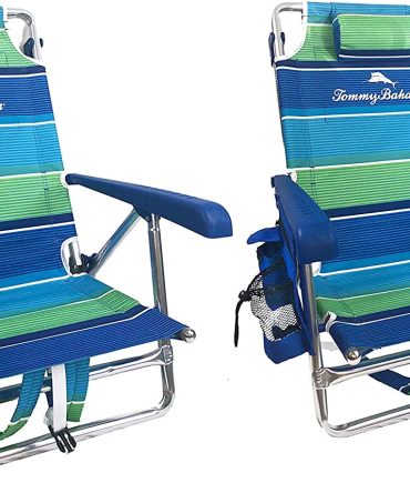 2019 2 Backpack Beach Chairs with Storage Pouch and Towel Bar