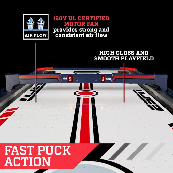 ESPN Air Powered Hockey Table with Overhead Electronic Scorer, 60 x 32 x 32 - Image 15