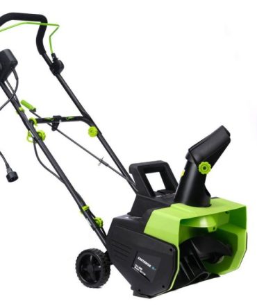 Earthwise SN71018 13.5-Amp 18-Inch SN71018 Electric Corded Walk Behind Snow Thrower with LED Lights