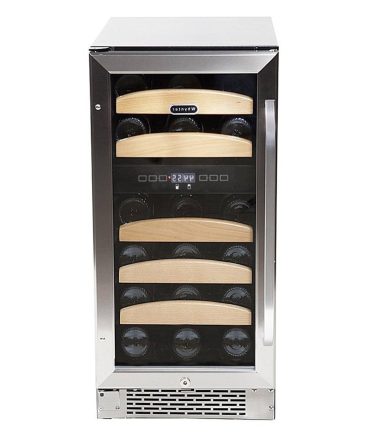28 Bottle Dual Temperature Zone Built-in Wine Refrigerator