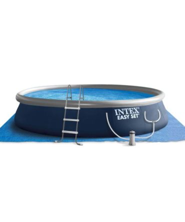 Easy Set 15 x 42 Round Inflatable Outdoor Above Ground Swimming Pool Set