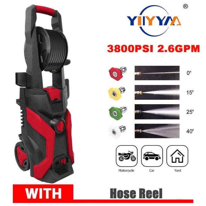 3800PSI 2.6GPM Electric Changeable Pressure Auto Washer Cleaner Jet machine - Image 2
