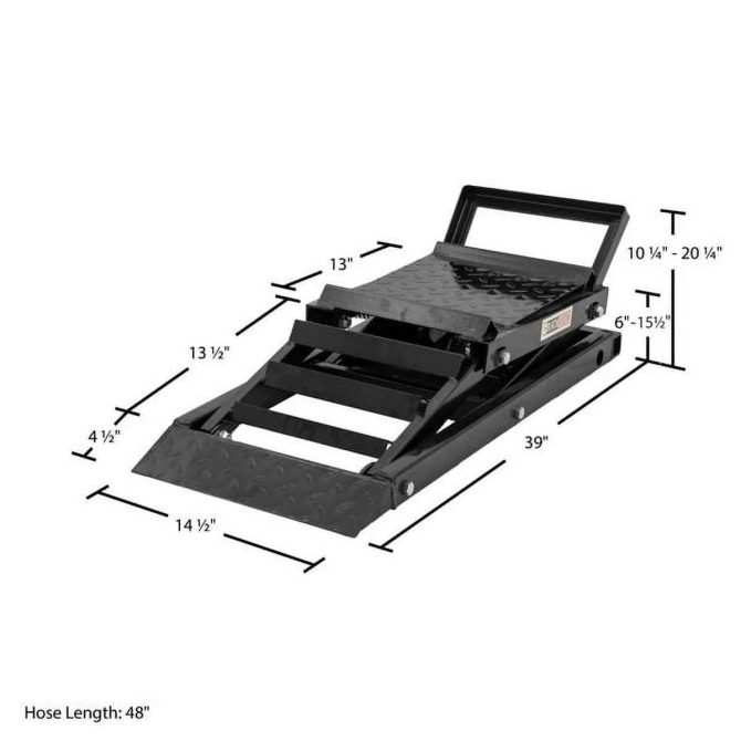 Black Widow Hydraulic Car Lift with Ramp – 3,000 lb. per pair Capacity - Image 3