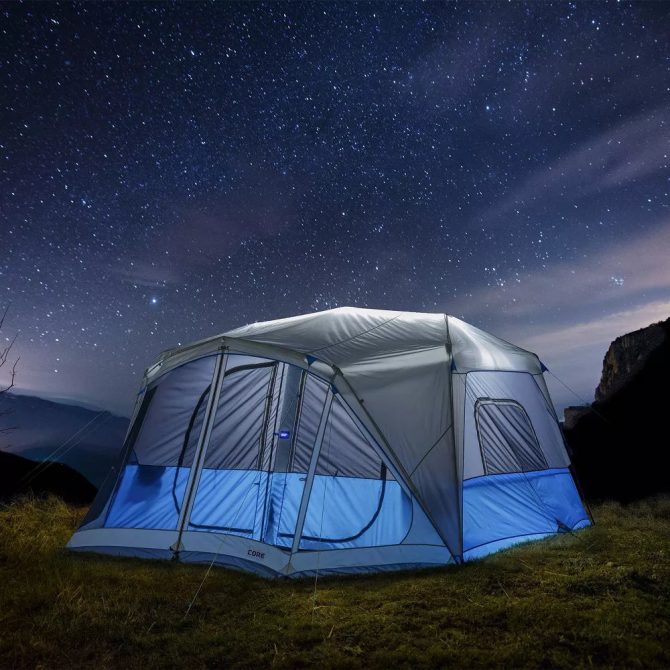 Core Equipment Lighted 10 Person Instant Cabin Tent with Screen Room - Image 19