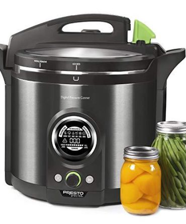 Presto 02144 12Qt Digital Canner, Black Stainless