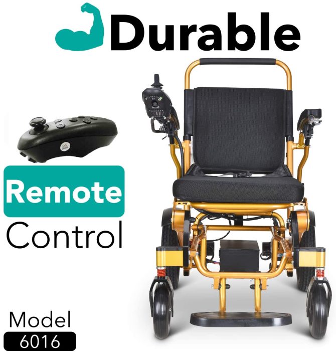 2020 Model Wide Seats Fold & Travel Lightweight Wheelchair Motor Motorized Wheelchairs Electric Silla De Ruedas Power Wheelchair Power Scooter Aviation Travel Safe Heavy Duty Mobility Aids Chair - Image 16
