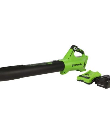 BL24L410 24-volt 450-CFM 110-MPH Brushless Handheld Cordless Electric Leaf Blower 4 Ah (Battery Charger Included)