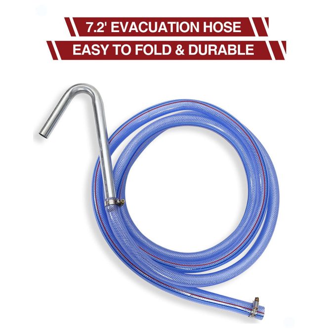 17 Gal Electric Oil Drain with 110V Pump & 8 Ft Hose,Low Profile & T Folding Handle Oil Drain Cart for Truck Cars SUVs - Image 12