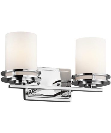 5077CH Hendrik 14.5-in 2-Light Chrome Modern/Contemporary Vanity Light