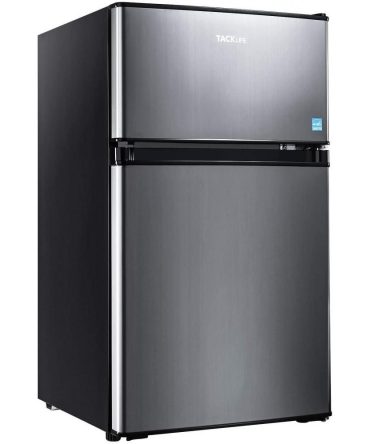 Mini Fridge with Freezer, 3.1 Cu.Ft Small Refrigerator, Compact Refrigerator with LED Light
