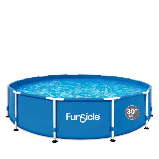 Funsicle 12ft x 30in Round Activity Above Ground Pool with SkimmerPlus Filter Pump, Age 6 up - Image 8