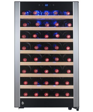 AKDY 52 Bottles Single Zone Compressor Function Freestanding Refrigerator Wine Cooler Cellar