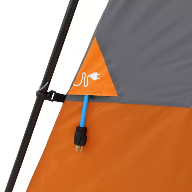 Core Equipment 6 Person Straight Wall Tent Orange - Image 15