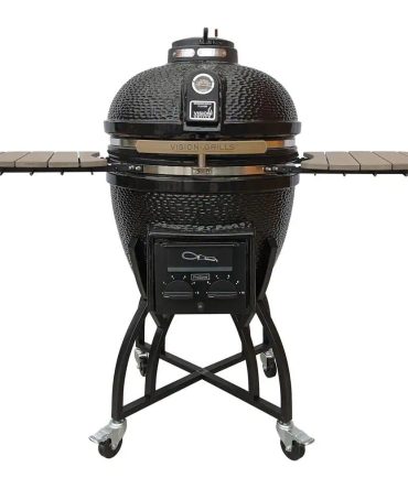 Grills 22 in. Kamado Pro Ceramic Charcoal Grill with Grill Cover