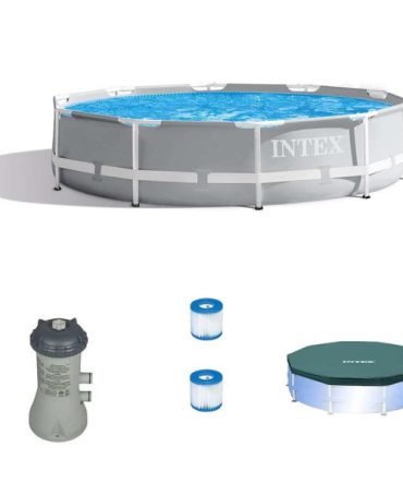 10 x 30 Round Above Ground Pool W/ Cartridge Filter Pump, 2 Filters Cover