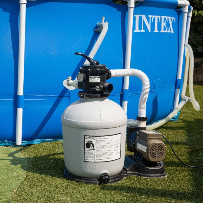 Swimming Pool 16′′-inch Sand Filter with 3100 GPH 3/4 HP Pool Pump Timer Package