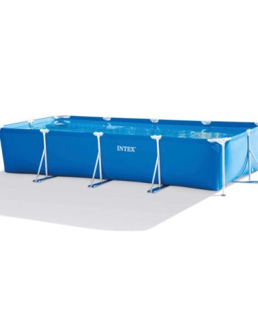 28273NP 14.75 x 86 x 33 Rectangular Frame Above Ground Outdoor Backyard Swimming Pool, Blue