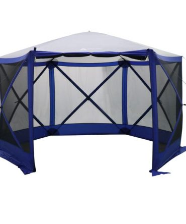 6 Hub Outdoor Camping 11 x10 Screen House, One Room, Blue