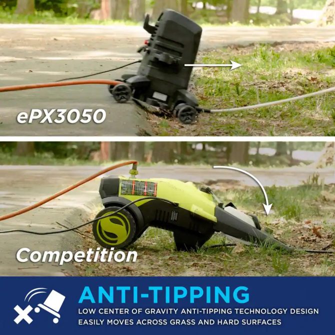 ePX3050 ePX 2050 PSI 1.76 GPM Electric Pressure Washer with Anti-Tipping Technology - Image 11